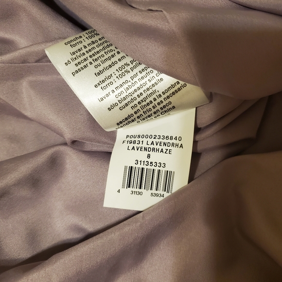 David's Bridal Long Chiffon Surplice Tank Bridesmaid's Dress - Picture 3 of 3